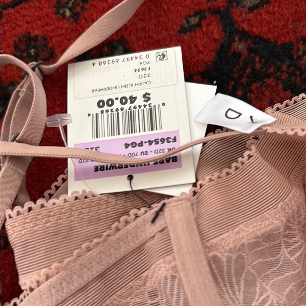 Calvin Klein Lace Underwire Bra - pink - Picture 3 of 5